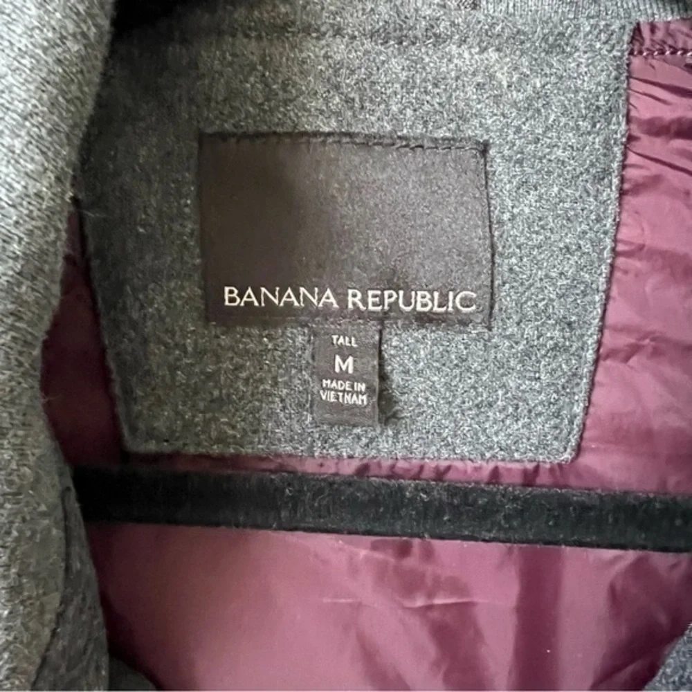 Banana Republic Wool‎ Blend Dark Gray Vest